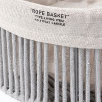 ロープ収納ボックス ラウンド(L) グレー LAKOLE/ラコレ