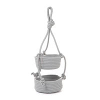 ロープ吊り下げ収納 グレー LAKOLE/ラコレ