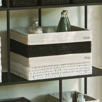 ペーパー収納ボックス(横ハーフ) アイボリー LAKOLE/ラコレ