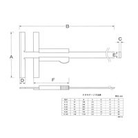 松井精密工業 ケガキゲージ 1M(普通型) 【Kー100】 K-100 1個（直送品）