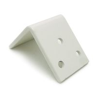 山口安製作所 巾広アングル ホワイト 30個入り YS-112C-60W 1個（直送品）