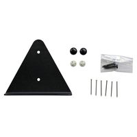 和気産業 石膏ボードにつく棚受 トライアングル 黒 TK-82 1セット(10個)（直送品）