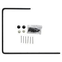 和気産業 石膏ボードにつく棚受 シングル+ダブル 黒 TK-88 1セット(6個)（直送品）