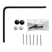 和気産業 石膏ボードにつく棚受 シングル 黒 TK-90 1セット(9個)（直送品）