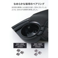 トラックボールマウス 人差し指 52mm ワイヤレス/有線 静音 充電式 ブラック M-HT1MRBK-G エレコム 1個（直送品）