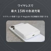 オウルテック 5000mAhPD20W USB-Cワイヤレス充電対応モバイルバッテリー OEC-LPB5023MG-WH 1個（直送品）