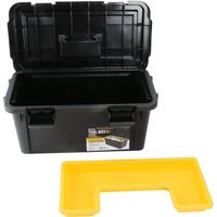 藤原産業 SK11 ツールボックス W490×D255×H238mm コの字型トレー付 FTBー490BK 1セット(2個)（直送品）