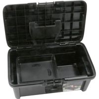 藤原産業 SK11 ツールボックス W380×H230×D180mm 中皿1枚付 FREー380BK 1セット(3個)（直送品）