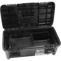 藤原産業 SK11 ツールボックス W430×H230×D180mm 中皿1枚付 FREー430BK 1セット(2個)（直送品）