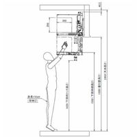 ダイドー ストアリニアダウンボックス 左開口 560883 1個（直送品）