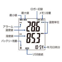 SATOTECH アラーム付温湿度(温度・湿度)データロガーMJーADLー21P ODL-030-12 1個（直送品）