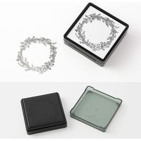 デザインフィル スタンプ 浸透印 リース柄 35403006 1個