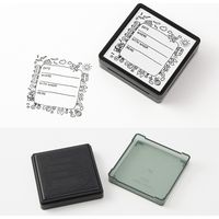 スタンプ 浸透印 外出記録柄 35423006 1個 デザインフィル（直送品）