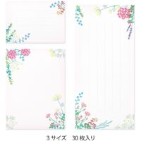デザインフィル 一筆箋 3サイズ 花束柄 89517006 1セット(3冊)