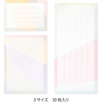 デザインフィル 一筆箋 3サイズ カラーブロック柄 89519006 1セット(3冊)