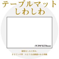 サンケーキコム 高知 和紙 テーブルマット しわしわ 生成 KJP-34 1セット(15枚:5枚×3)（直送品）