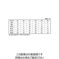 ファスニング J グレー ナットカバー（ROHS2対応 M20（30） K000C10N02000000T3 1箱（25個）（直送品）