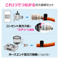 カクダイ ガスホースセット(LPガス9.5ミリ用)2.3m GA-PG166 1組（直送品）
