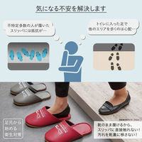 キングジム 靴のまま履ける抗菌スリッパ Mサイズ SLP10-M 1足