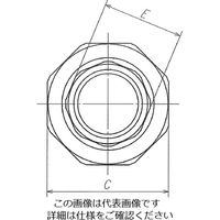 エスコ Rc2” ユニオン(オーリング式/ステンレス製) EA469AG-120 1個（直送品）