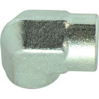 マルエム産業 高圧 鋼製 ネジ継手 メスエルボ(Rc)3価クロメート処理品 1/2 LBM 1/2-10 1包(10個入)（直送品）