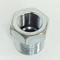 マルエム産業 高圧鋼製ネジ継手メスオスニップルRC1/4×R1/4( 3価クロメート処理品) SBB1/4×1/4-5 1包(5個入)（直送品）