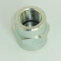 マルエム産業 高圧 鋼製 ネジ継手 ソケット(Rc)3価クロメート処理品 1” SS 1"-5 1包(5個入)（直送品）