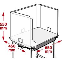 アーテック 新JIS規格対応学校机用 飛沫防止ガード 51890 1個