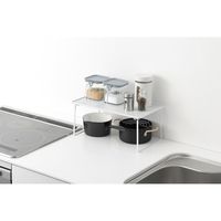 パール金属 キッチンラック 浅型 積み重ね棚 スチール製 キッチンフィット 345343 1個