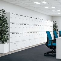 【組立設置込】コクヨ エディア パーソナル ロッカー 4人用 Dロック 幅900×奥行450×高さ1110mm ホワイト 1台（直送品）