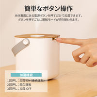 MSソリューションズ 超音波卓上加湿器 ハンドル付き LE-EHUM04NT 1個