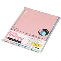 マルマン ノート スマートレビュー B5 A罫(7mm復習罫)3冊パック ブルー、ライトピンク、ライトグリーン N908AP 1セット(1パック×2)