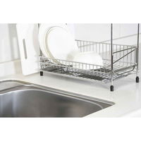パール金属 水切りラック 2段 スリム ステンレス製 まな板受け付き アットアクア 335651 1個（直送品）