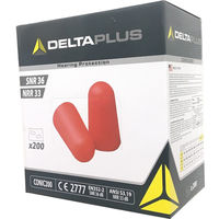 セーフラン安全用品 CONIC200耳栓(PUフィットタイプ) D0032 1箱(200ペア)