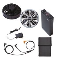 空調服(R)エレファン(R) 長袖ブルゾン シルバー×グレー 18Vファンバッテリーセット 5L EK3540-6-5L-SK23011K5（直送品）