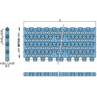 椿本チエイン (株)椿本チエイン プラスチックモジュラーチェーン BTN6形 BTN6ー7620ーLFBーL 1セット(2L)（直送品）