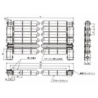椿本チエイン (株)椿本チエイン プラローラテーブル ST形 ST506ーSSーL 1セット(3L)（直送品）