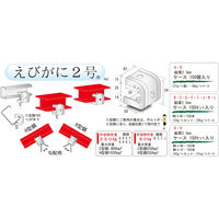 サワタ えびがに2号I 左(150個入)C型鋼・H型鋼兼用タイプ 1100100020051 1ケース(150個入)（直送品）