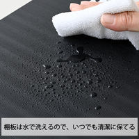YAMAZEN シューズラック 12足用 洗える可動棚板 幅575×高さ930mm 上下連結可 SSSR-12(WN) 1台（直送品）