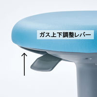 アイコ(AICO) ドクターチェア 背なしタイプ 耐次亜塩素酸・耐アルコール・抗菌仕様 OA-200(VG1)BK 1脚（直送品）