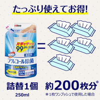 カビキラー アルコール除菌 食卓用 プッシュタイプ 詰め替え用 250ml 1個 住宅用除菌剤 ジョンソン
