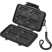 サンワサプライ 防水・防塵メモリーカードケース(SDカード、microSDカード用) FC-MMC29BK 1個