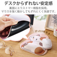 エレコム マウスパッド/アニマル/ウレタンゲル採用/振り向きアニマル柄/ネコ MP-AN05CAT 1個（直送品）