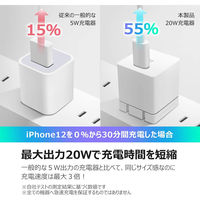 デジフォース 20W PD 急速充電器 (ホワイト) D0037WH 1個