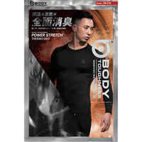 おたふく手袋 JW-276 サーモデオ クルーネックシャツ ブラック L 1枚（直送品）