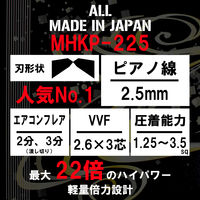 マスターツール 偏心電工ペンチ225 MHKP225 1個（直送品）