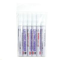 ビッグマン 強力ペイントマーカー6本組中字白 TSB-60 1セット(6本)