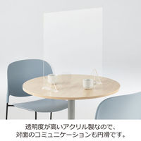 【アウトレット】アスプルンド 飛沫防止用 アクリルパネル 透明 幅600×奥行175×高さ600mm（飛沫対策） 1台