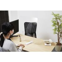 アイ・エル・シー 飛沫防止アクリルパーテーション窓有　幅45 HBC-4560PA 3個セット（直送品）