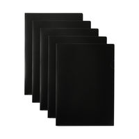 無印良品 ポリプロピレン クリアファイル Ａ４用 黒 ５枚入 1セット（1袋（5枚入）×2） 良品計画